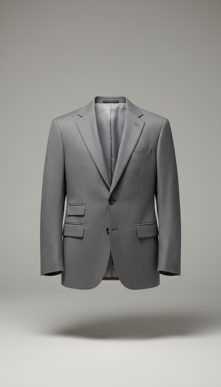 Dune Cart #6670 Men’s Grey Classic Fit Blazer – Elegant Formal Suit Jacket