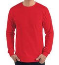 Dune Cart #6668 Men’s Red Full Sleeve Cotton T-Shirt – Casual Regular Fit